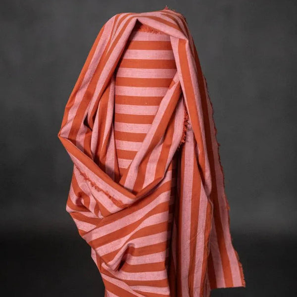 Merchant & Mills - Organic Cotton / Linen Stripe - Pink Blush
