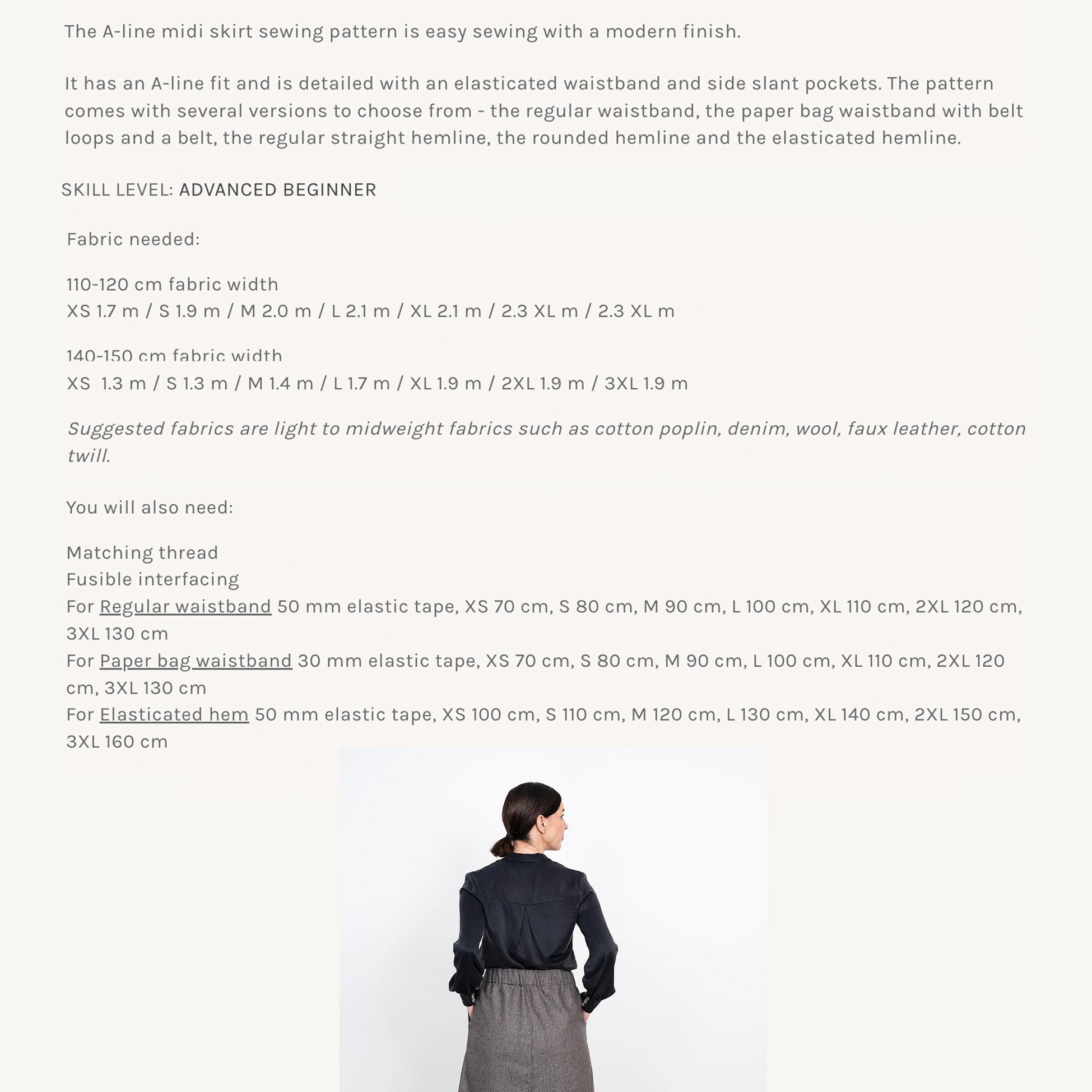 The Assembly Line - A-Line Midi Skirt