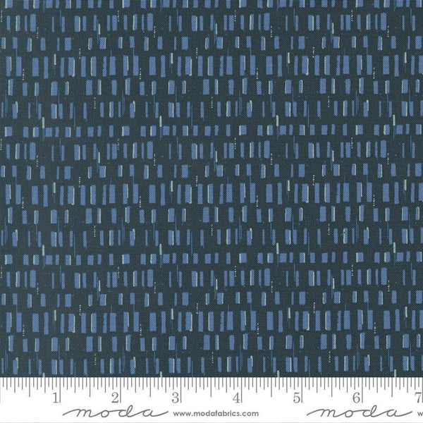 Printed Cotton Poplin - Boho Haven - Mosaic - Deep Sea