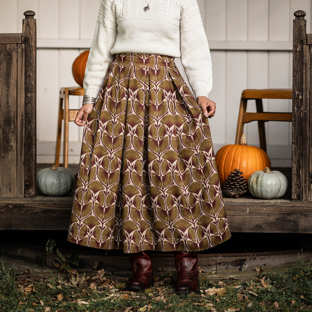 Panspermia Printed Viscose Twill - Moonflower - Irene