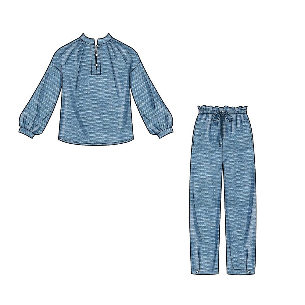 New Look Women's 6704 - Misses’ Top and Pull-On Trousers