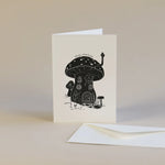 New Home Toadstool Letterpress Greetings Card