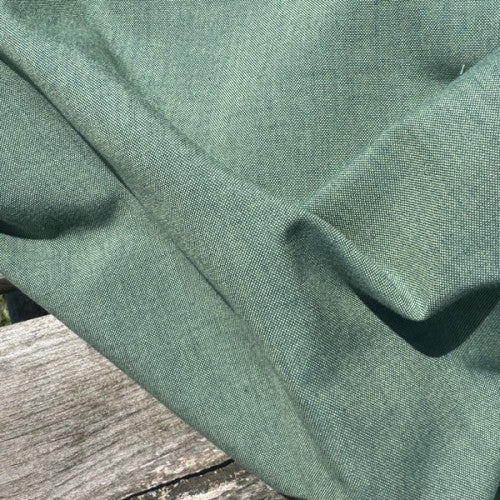 Organic Cotton Crossweave - Chirpy Green