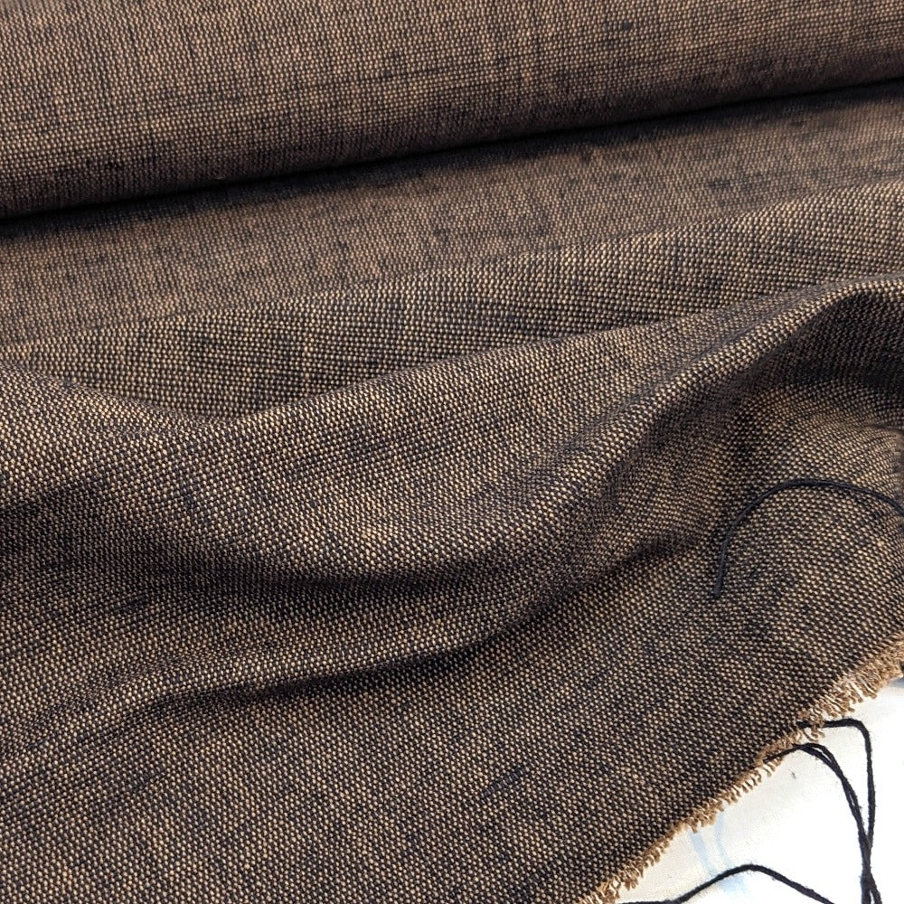 Organic Cotton Dunweave - Black/Brown