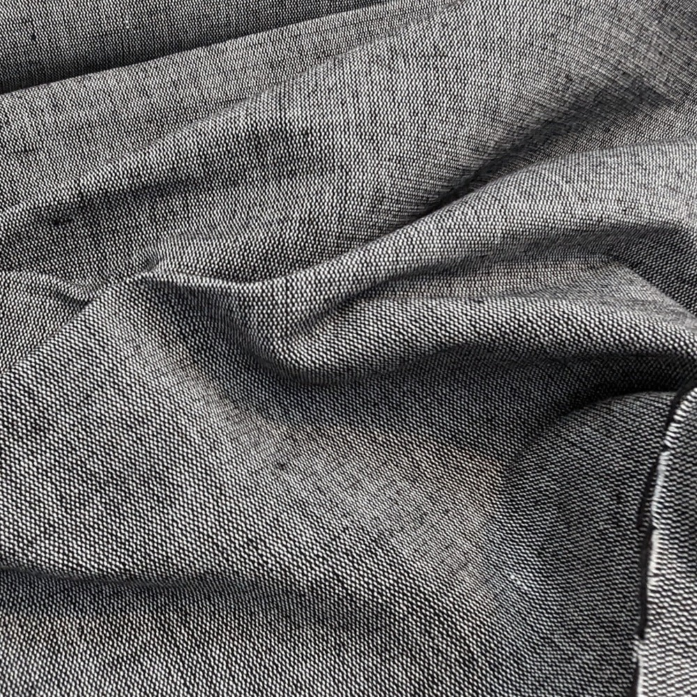 Organic Cotton Dunweave - Black/White