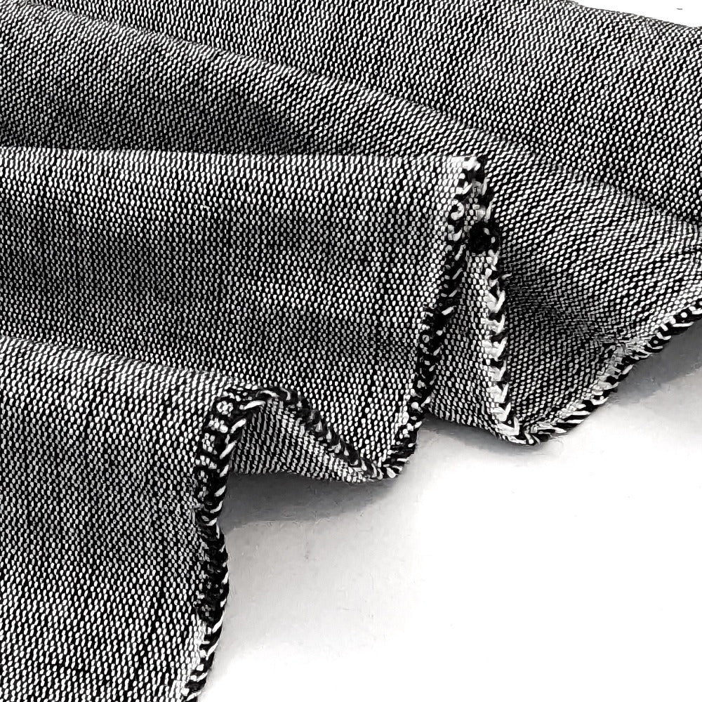 Organic Cotton Dunweave - Black/White