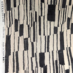 Monpex Piano by Kokka - Striped Crepe - White