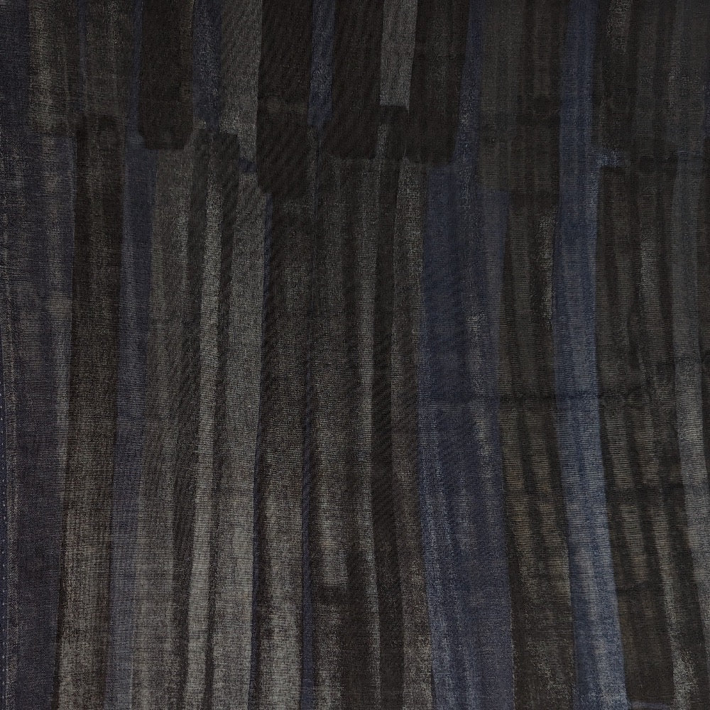 Japanese Stripe - Cotton Double Gauze - Black by Kokka