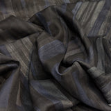 Japanese Stripe - Cotton Double Gauze - Black by Kokka