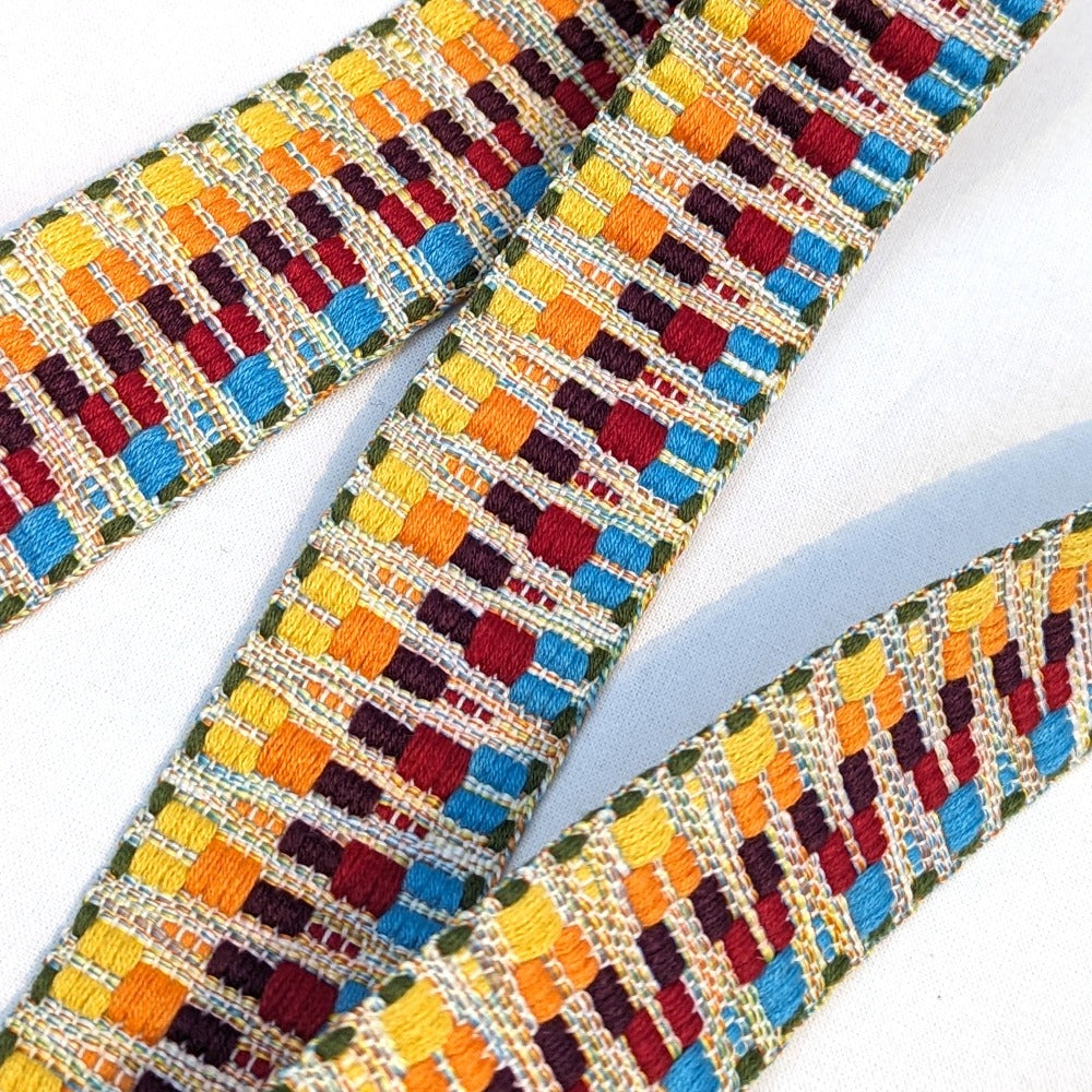 Woven Track Webbing 38mm - Rainbow