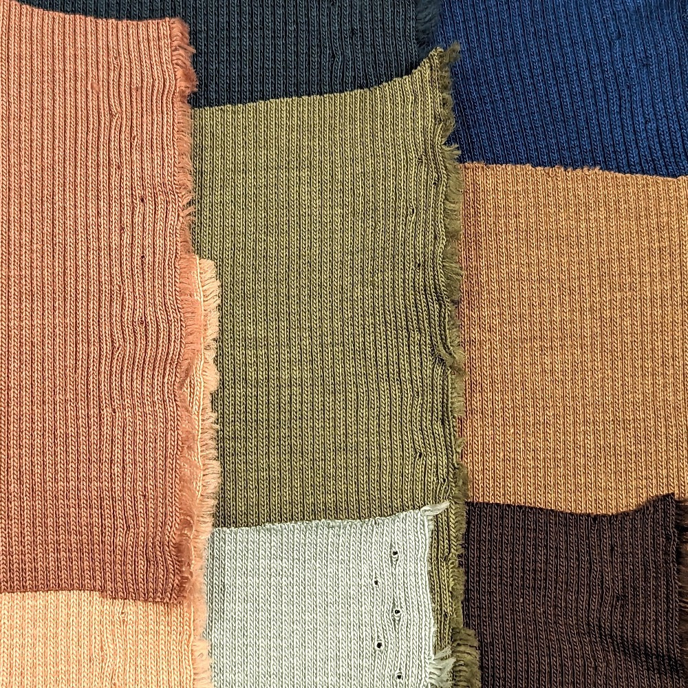 Organic Cotton Ribbing - Swatches