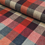 Large Wool Check - Red / Wine