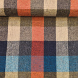 British Wool - Large Check - Turq / Blue