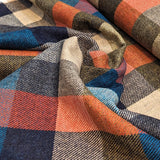 British Wool - Large Check - Turq / Blue