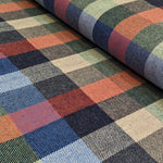 Large Wool Check - Green / Blue