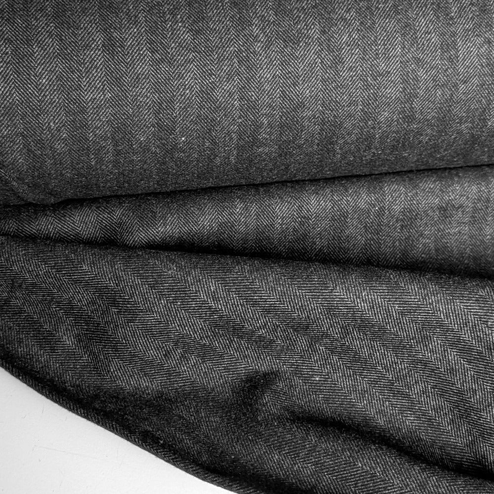 Italian Brushed Herringbone Charcoal Ray Stitch italian-brushed-herringbone-charcoal-ray-stitch