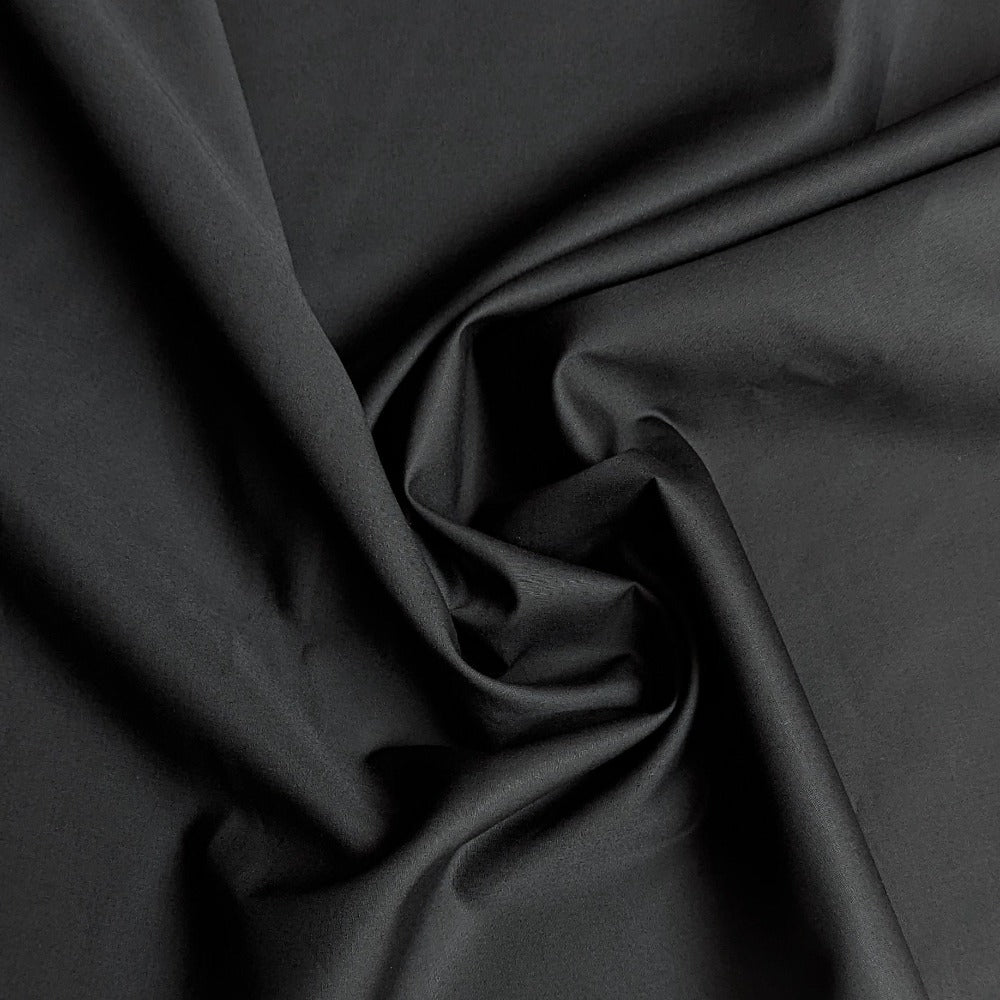 Japanese Shirt-Weight Cotton - Black 30