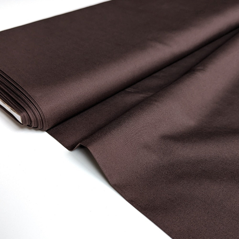Japanese Shirt-Weight Cotton - Dark Brown 25