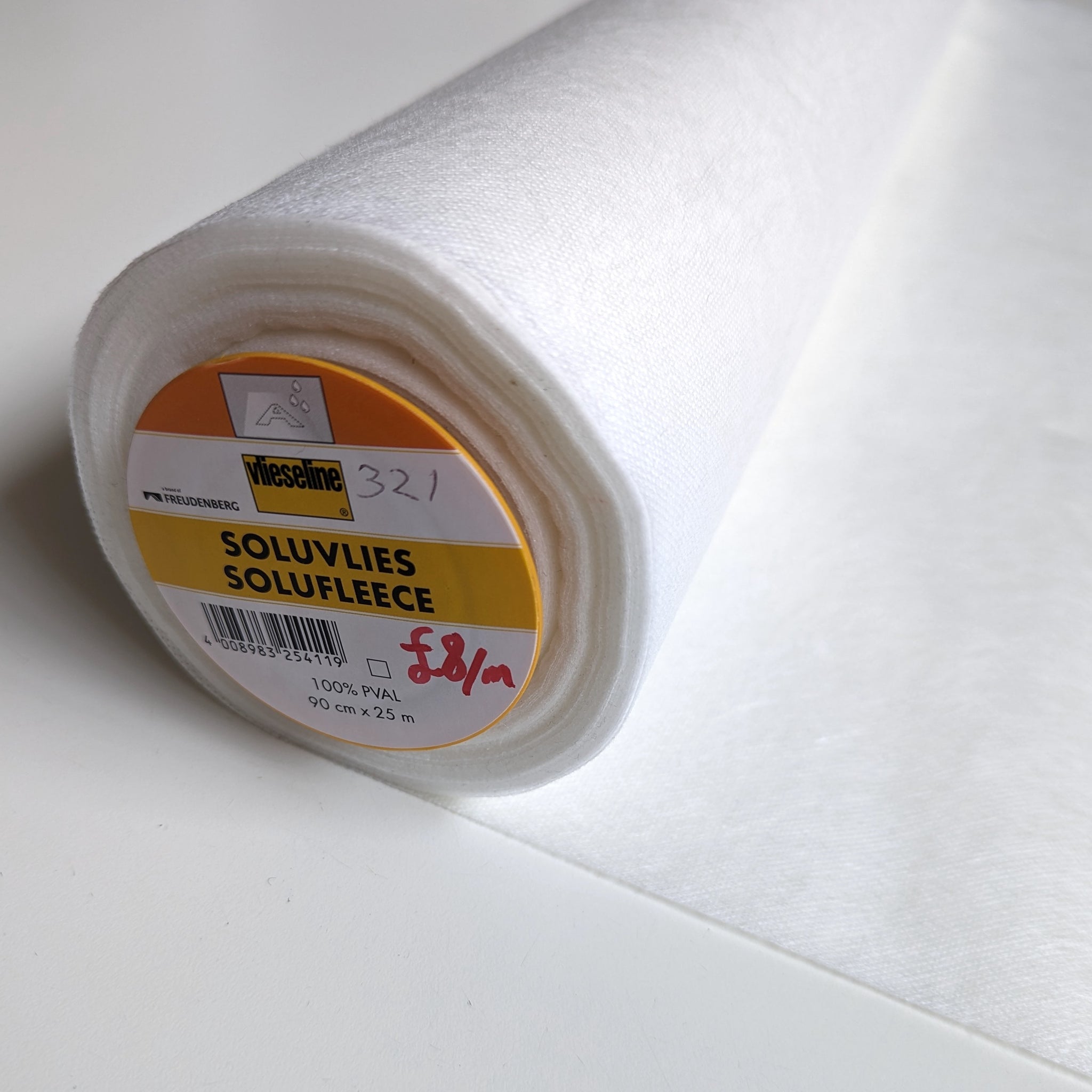 Solufleece - Water Soluble fabric.