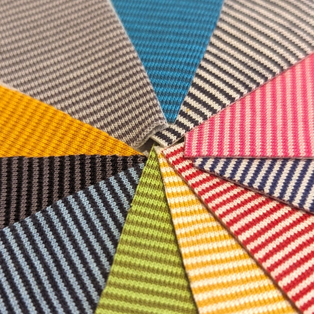 Needle Stripe Cotton Jersey - Swatches