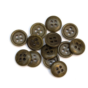 Corozo Button - Green - 11.4mm