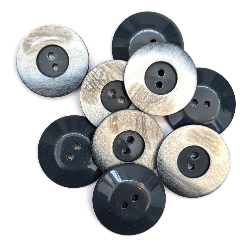 Large Gradient Button - Blue - 34mm