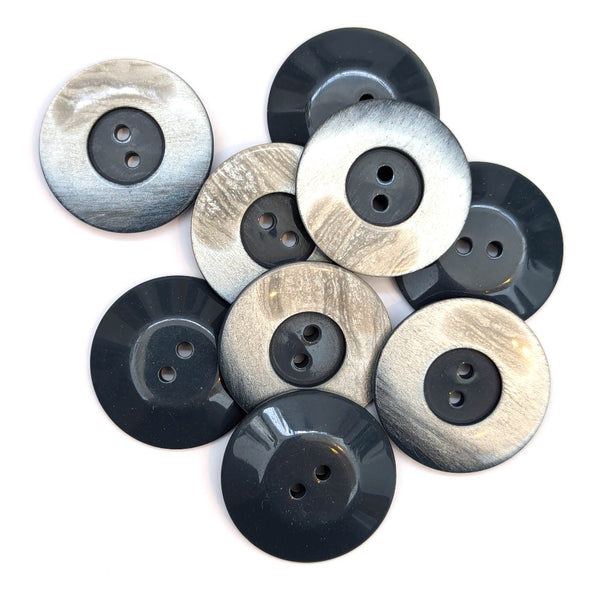 Large Gradient Button - Blue - 34mm