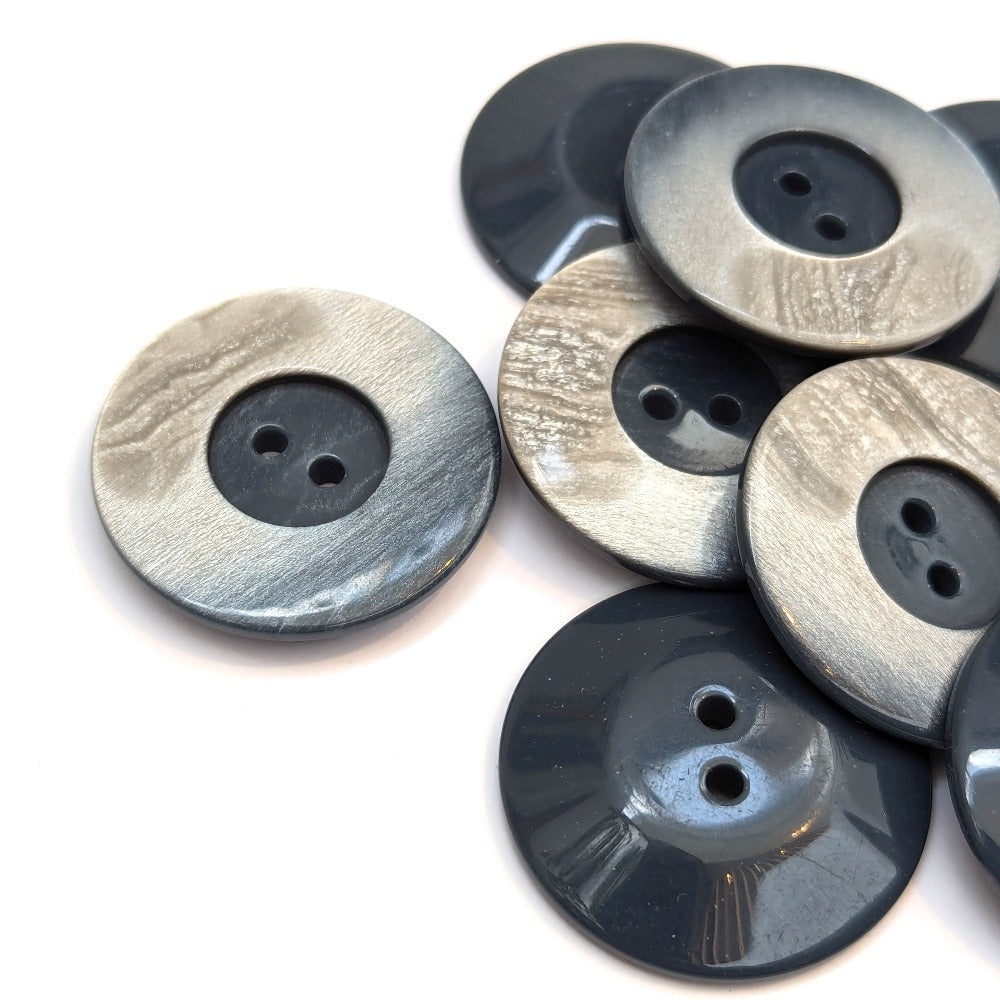 Large Gradient Button - Blue - 34mm