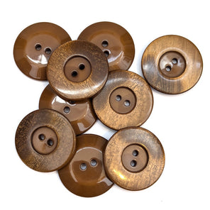 Large Gradient Button - Old Gold - 34mm