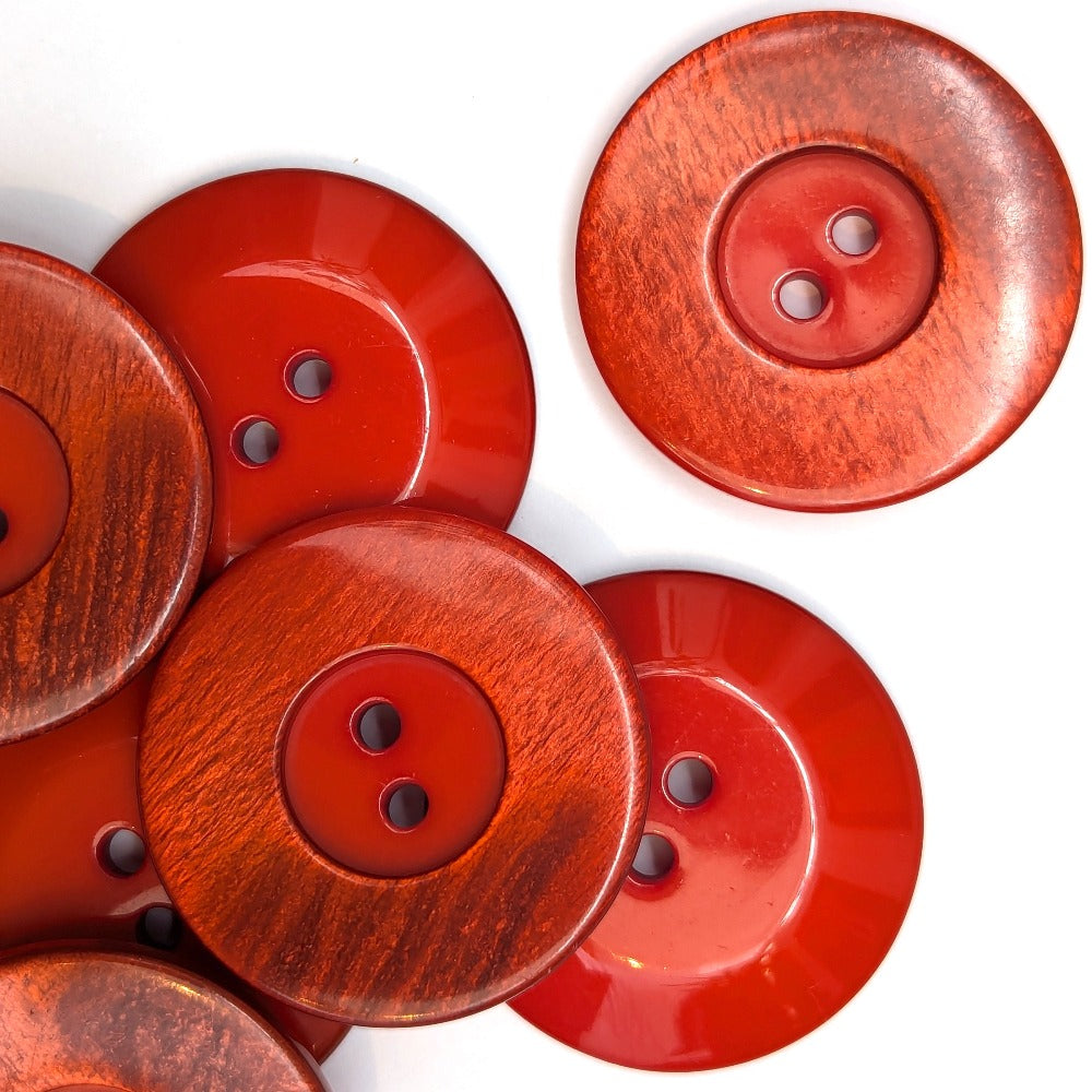 Large Gradient Button - Red - 34mm