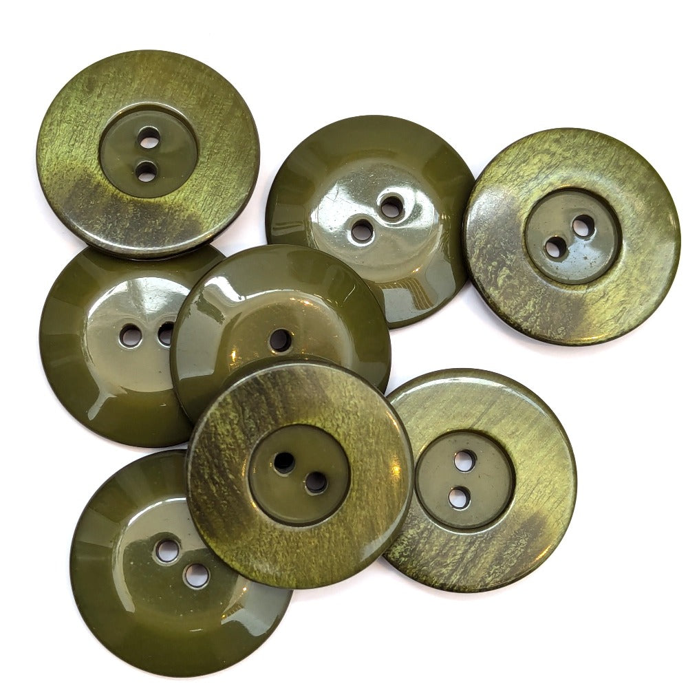 Large Gradient Button - Green - 34mm