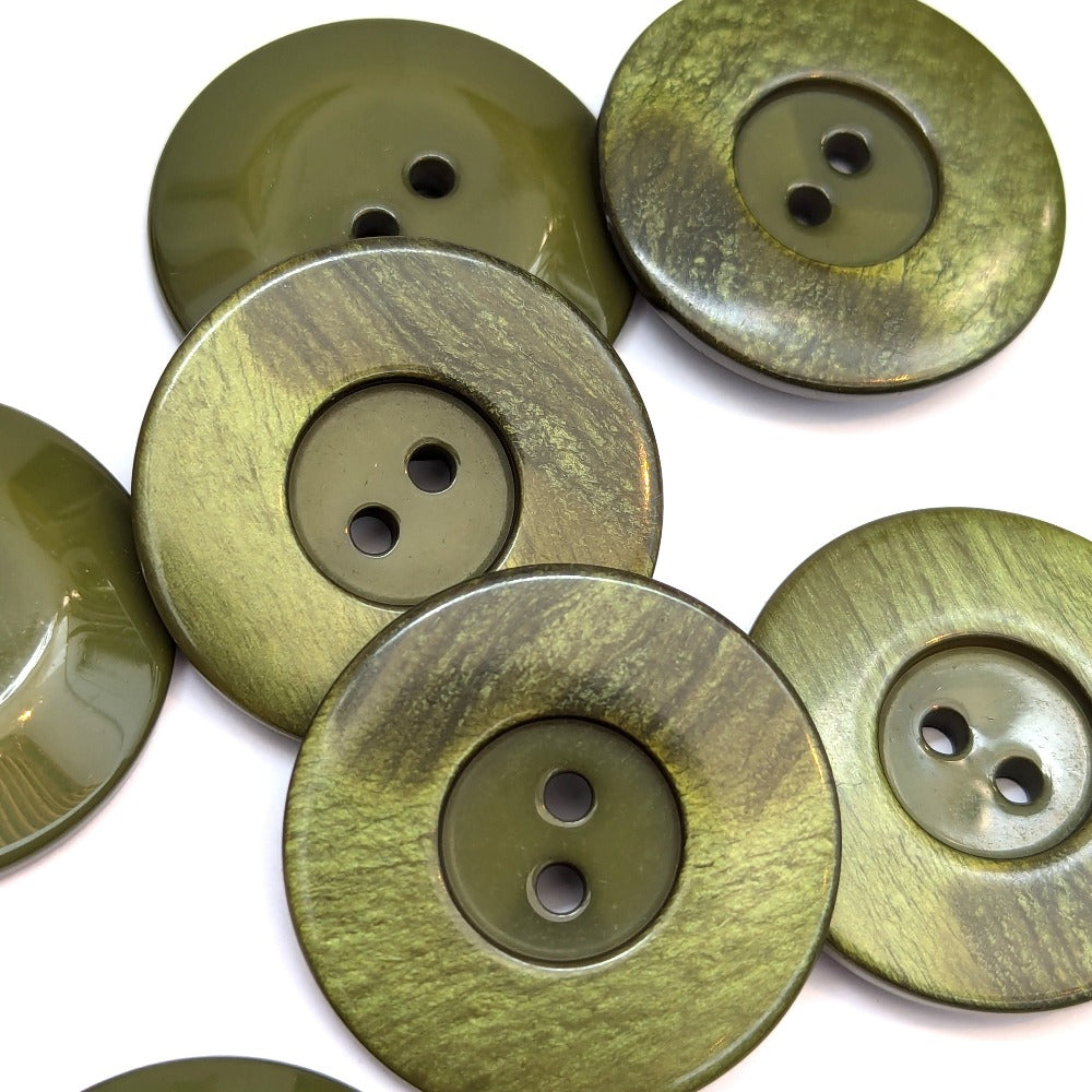 Large Gradient Button - Green - 34mm