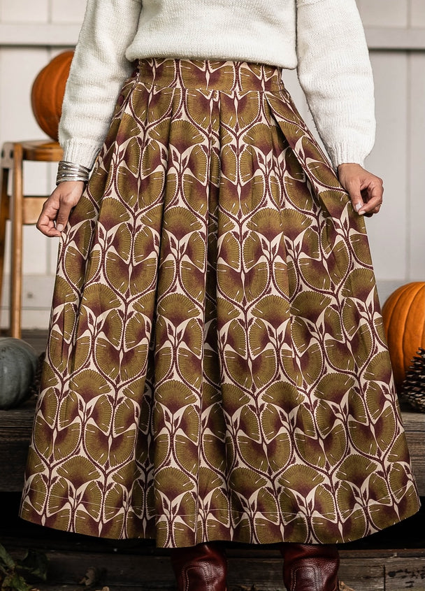 Shepherd Skirt in Drapey Viscose Twill