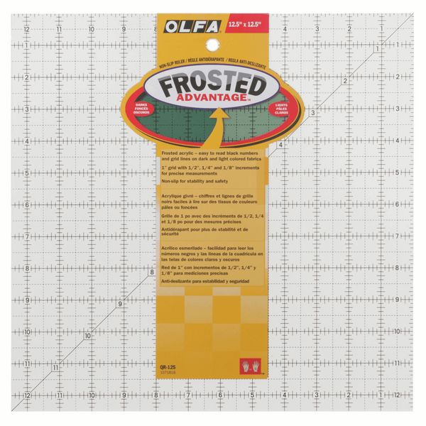 Olfa Frosted Quilter's Ruler - 12.5" x 12.5"
