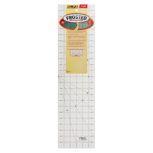 Olfa Frosted Quilter's Ruler - 6" x 24"