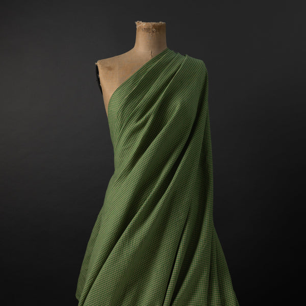 European Linen Mini-Gingham - Potting Green