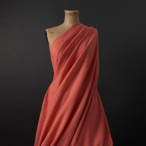 European Linen Mini-Gingham - Hot Coral