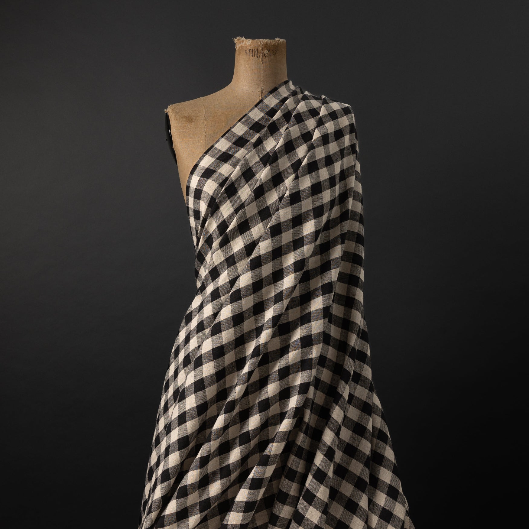 European Linen Gingham - Night