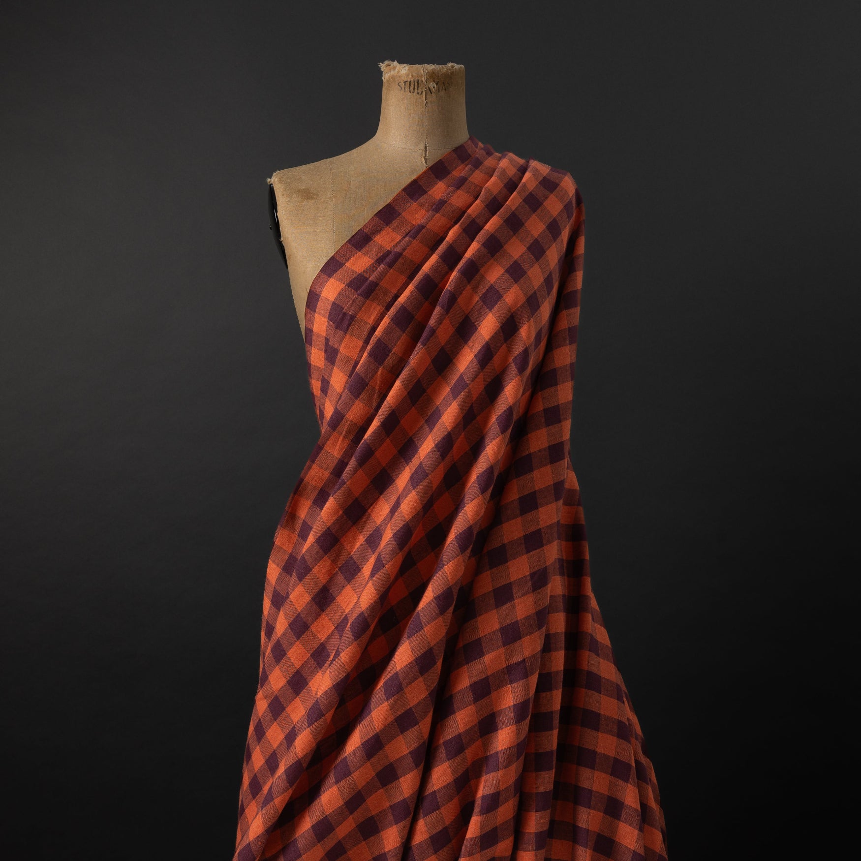 European Linen Gingham - Saffron