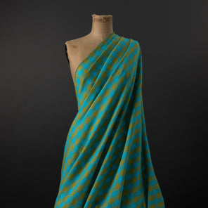 European Linen Gingham - Peacock