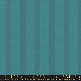 Alexia Marcelle Abegg - Warp and Weft Moonglow - Breeze Stripes - Vintage Blue