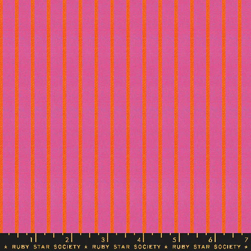 Warp and Weft Wovens - Ruby Star - Apron Stripe - Heliotrope