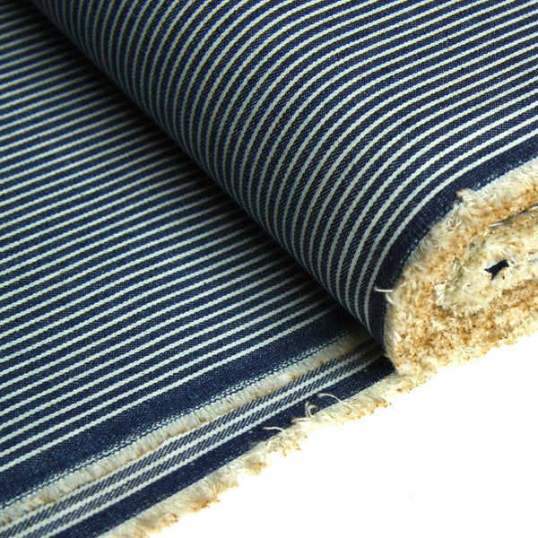 Washed Cotton Denim 8oz - Railroad Indigo