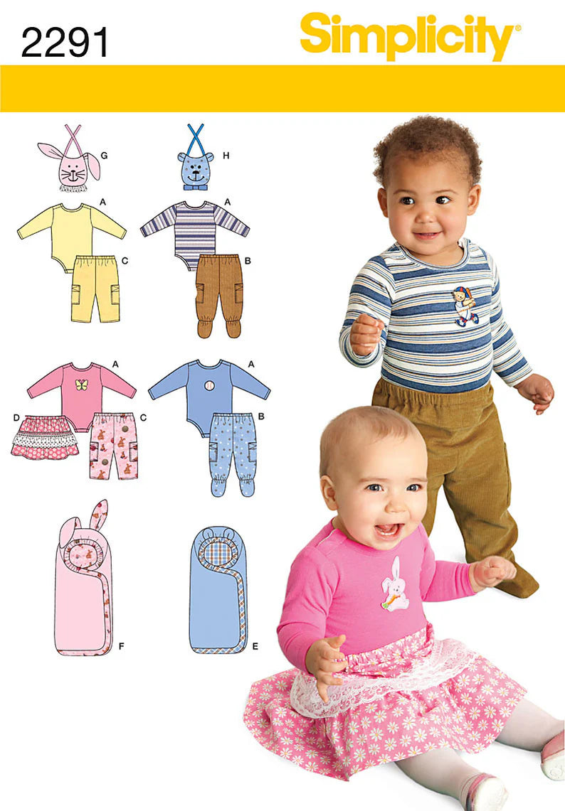 Simplicity 2291 Babies' Separates