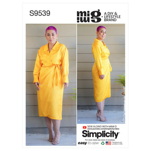 Simplicity 9539 Women's Wrap Dress