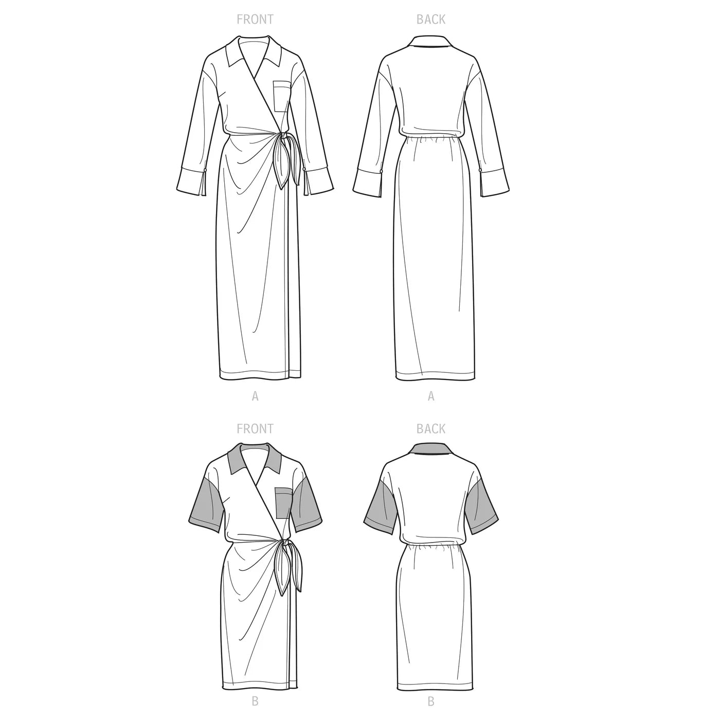 Simplicity 9539 Women's Wrap Dress