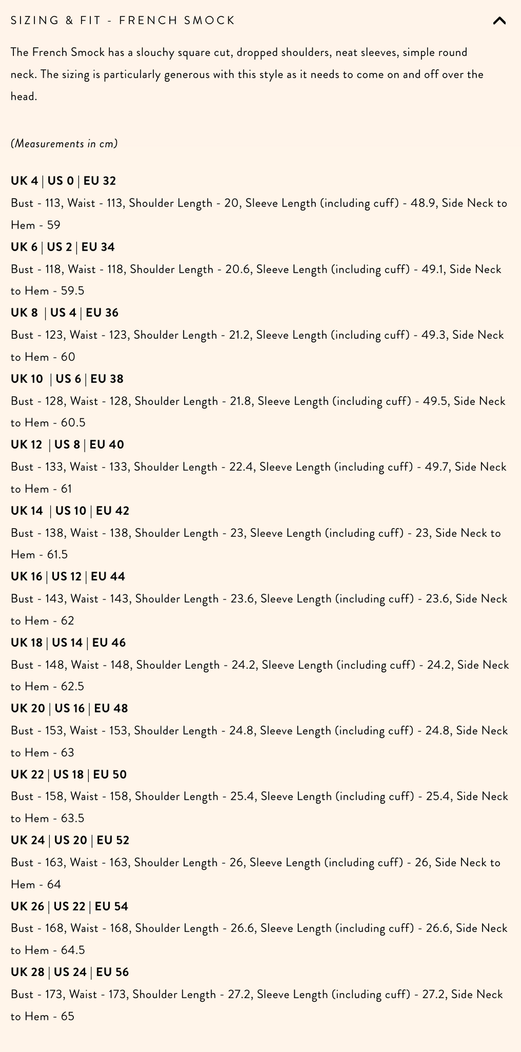 Modern Sewing Company - French Smock - PDF Pattern