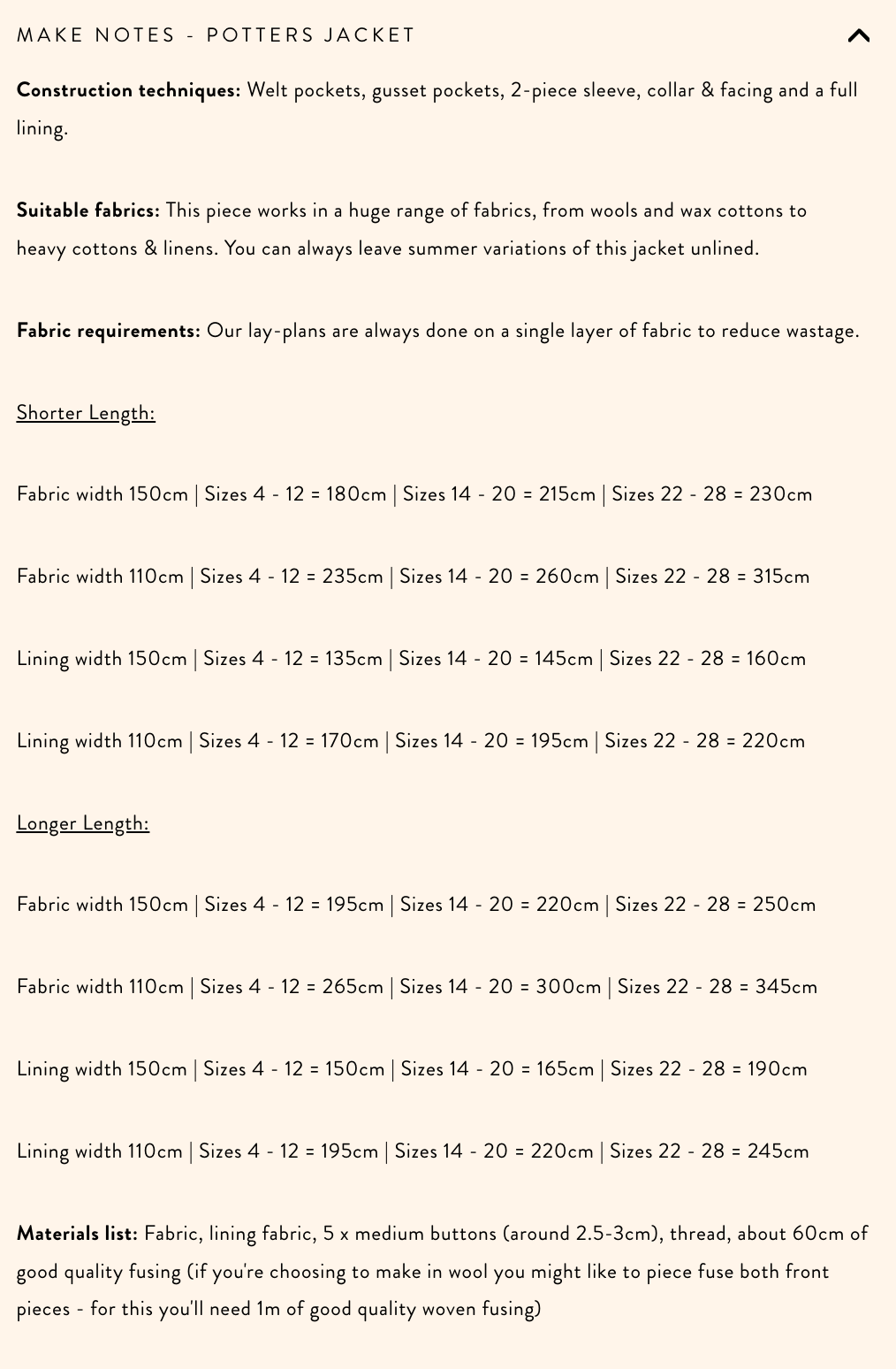Modern Sewing Company - Potters Jacket - PDF Pattern