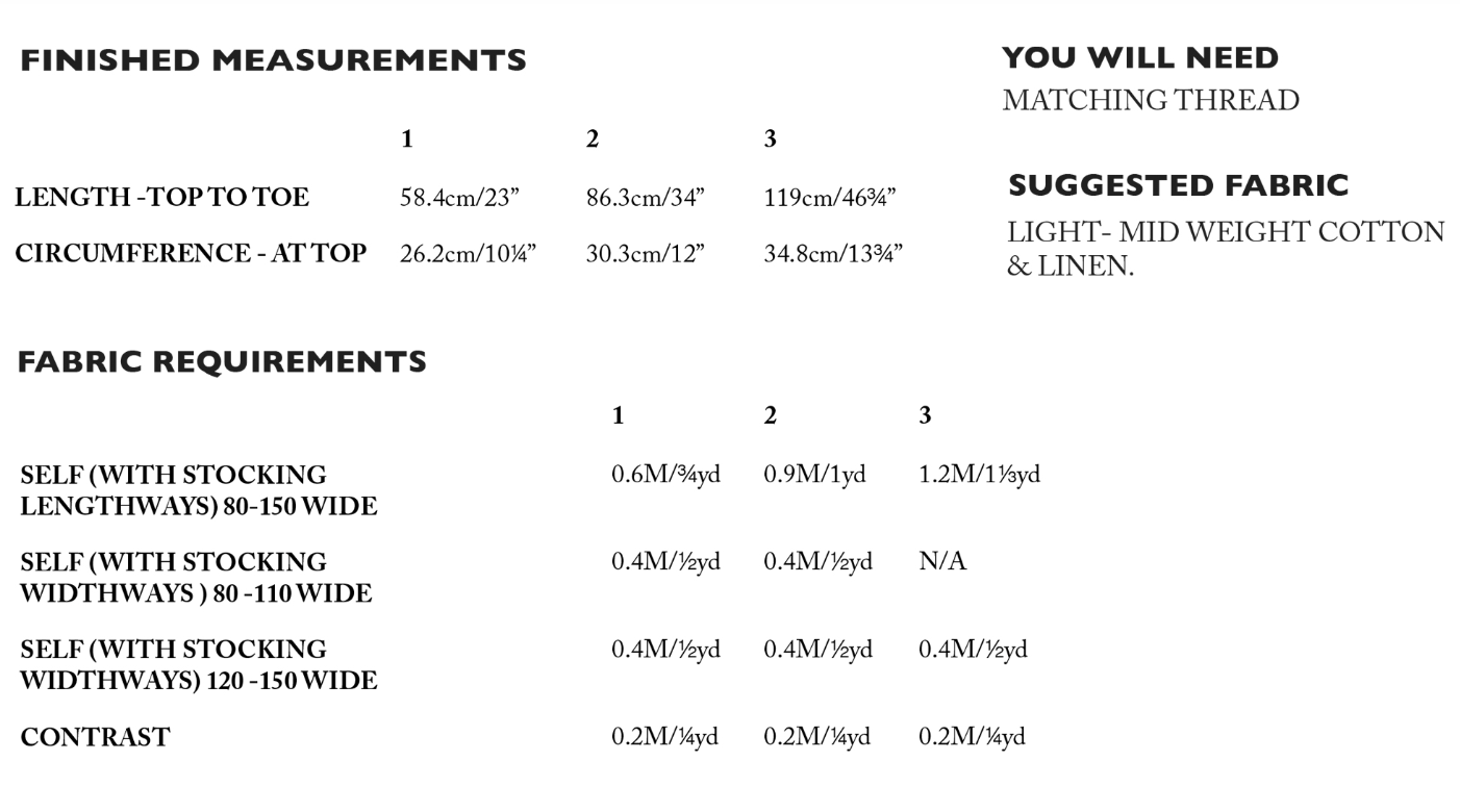 Merchant & Mills - The Stocking - PDF Pattern