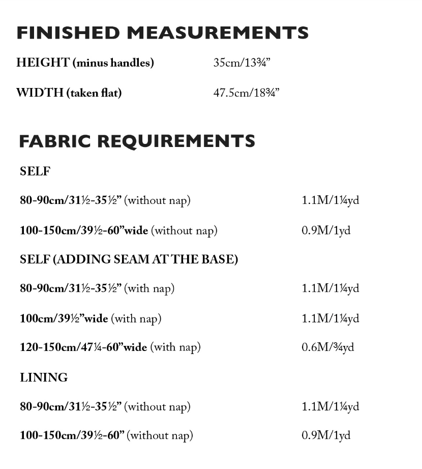 Merchant & Mills - Sturdy Tote - PDF Pattern
